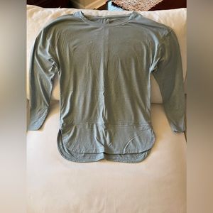 Apana Long Sleeve Shirt, Aqua, size M